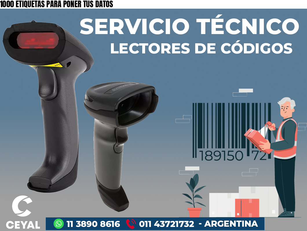 1000 ETIQUETAS PARA PONER TUS DATOS