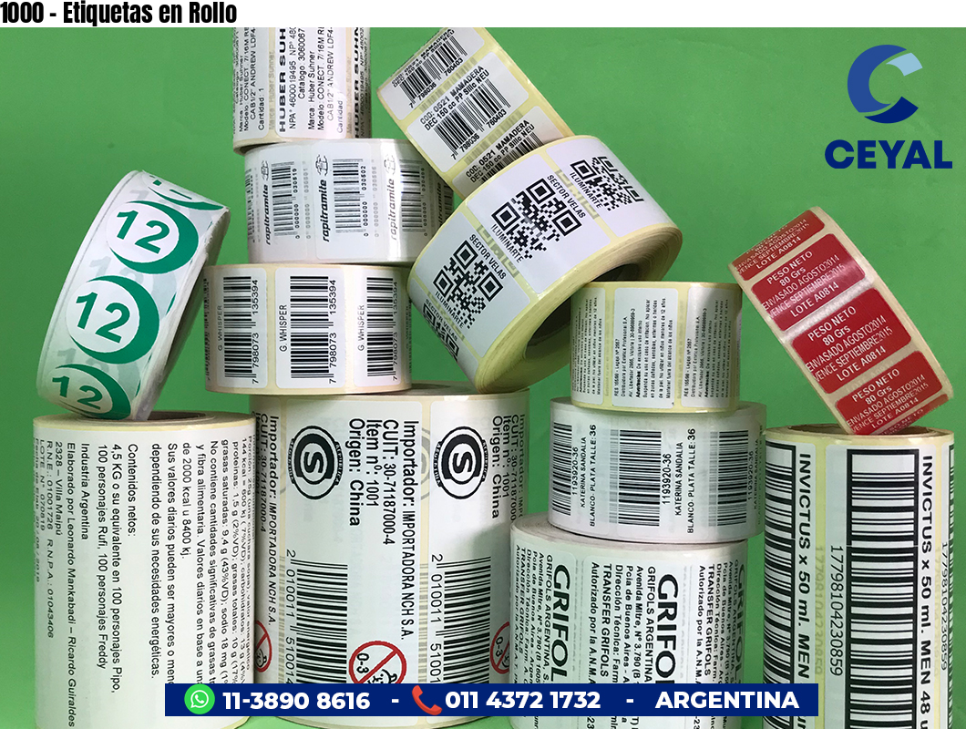 1000 - Etiquetas en Rollo