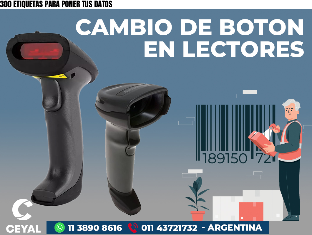300 ETIQUETAS PARA PONER TUS DATOS