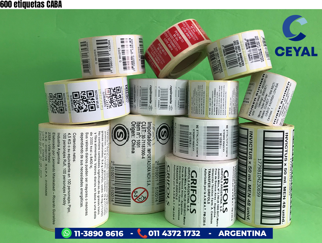 600 etiquetas CABA
