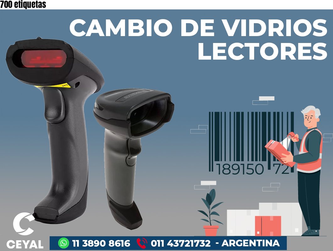 700 etiquetas