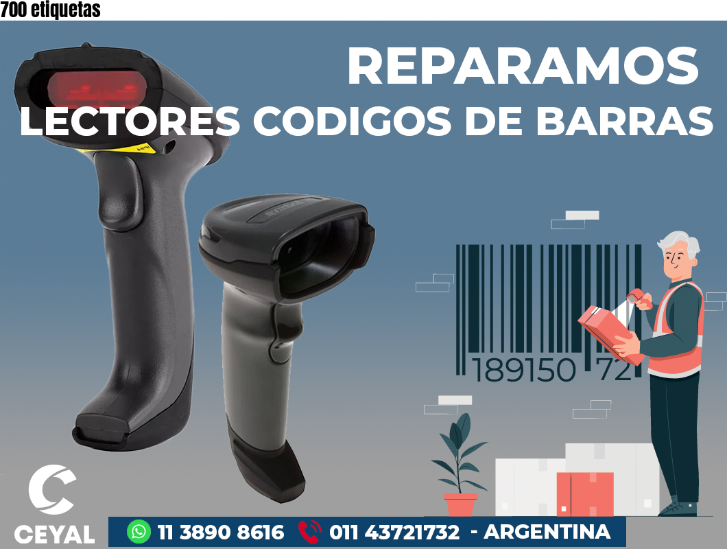 700 etiquetas