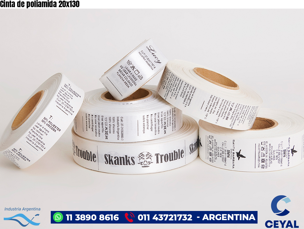 Cinta de poliamida 20×130