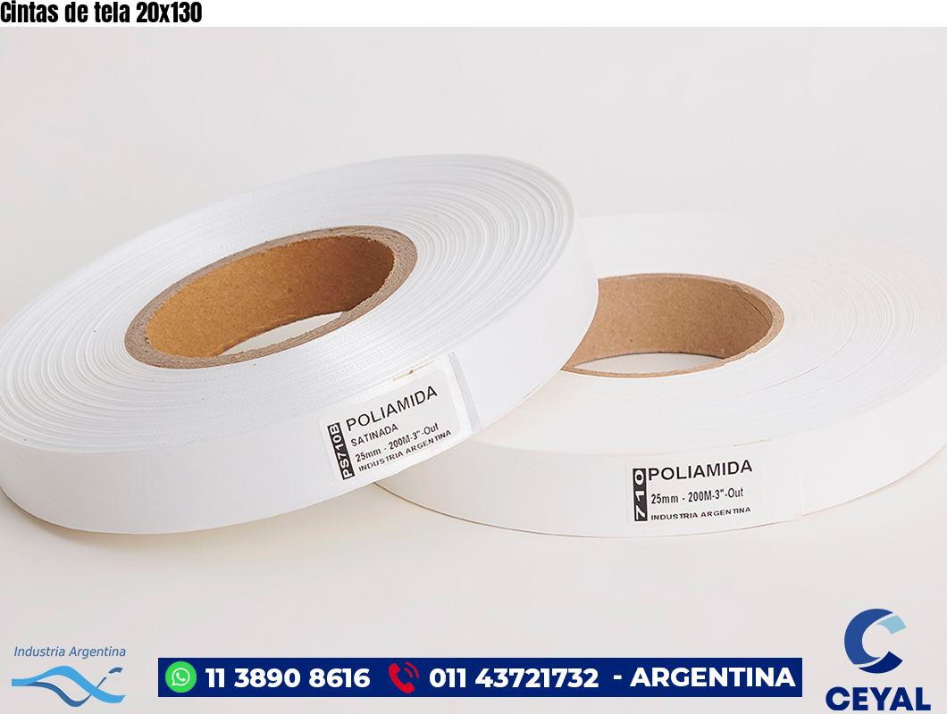 Cintas de tela 20×130
