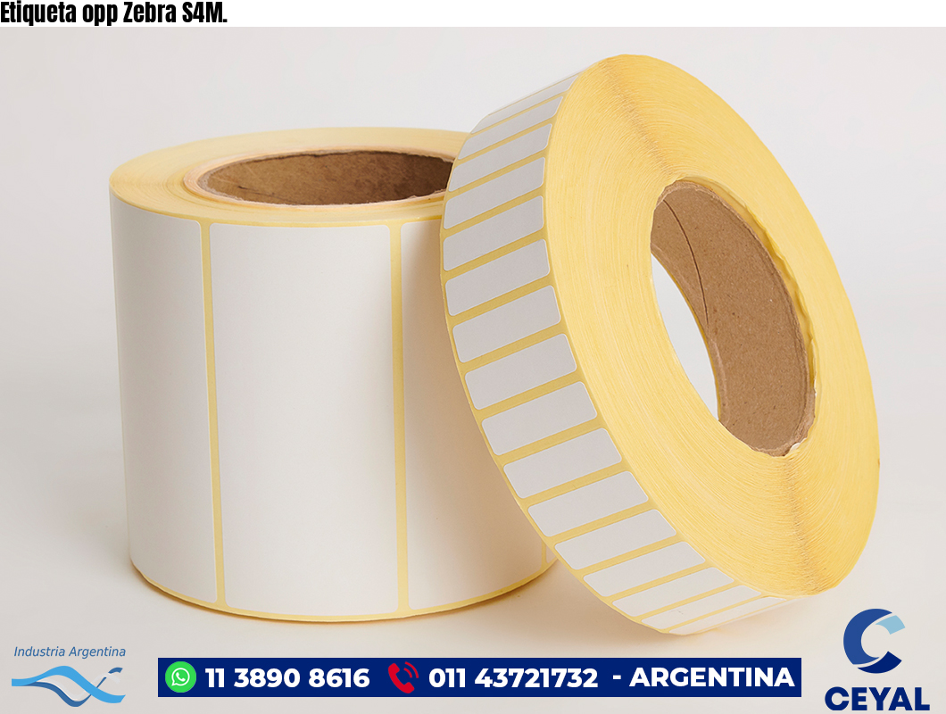 Etiqueta opp Zebra S4M.