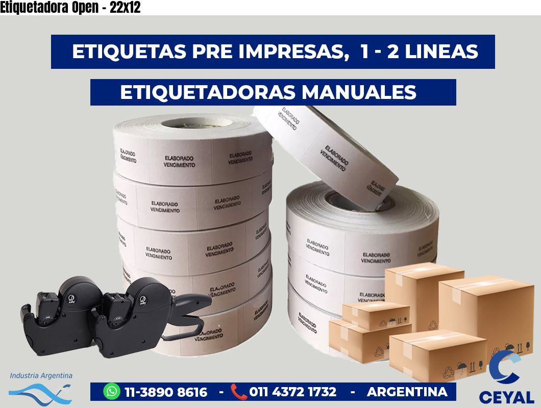 Etiquetadora Open - 22x12