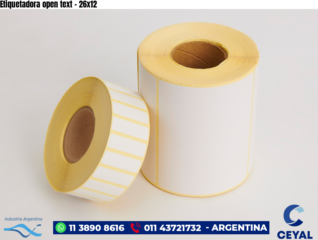 Etiquetadora open text - 26x12