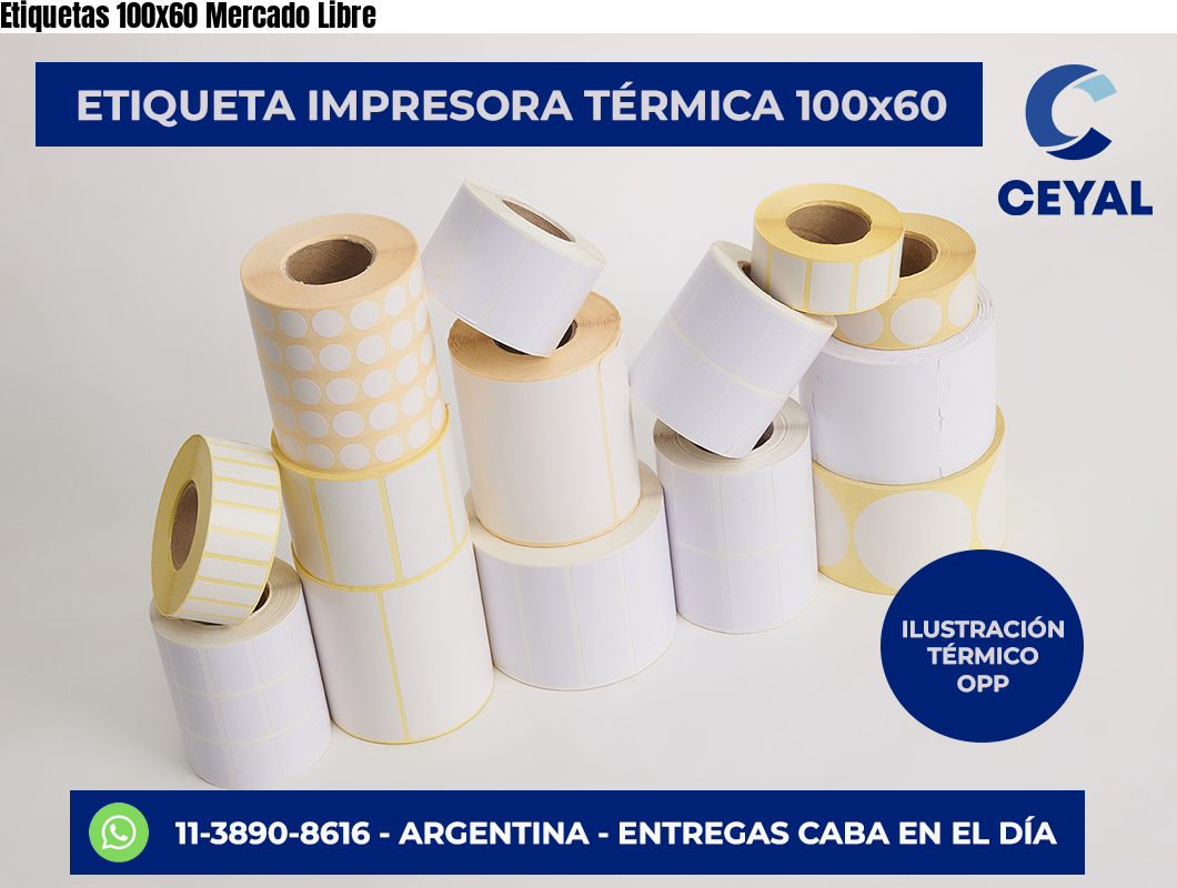 Etiquetas 100×60 Mercado Libre