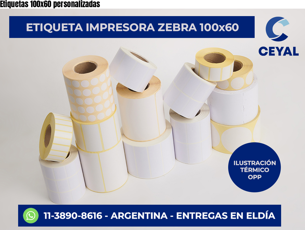 Etiquetas 100×60 personalizadas