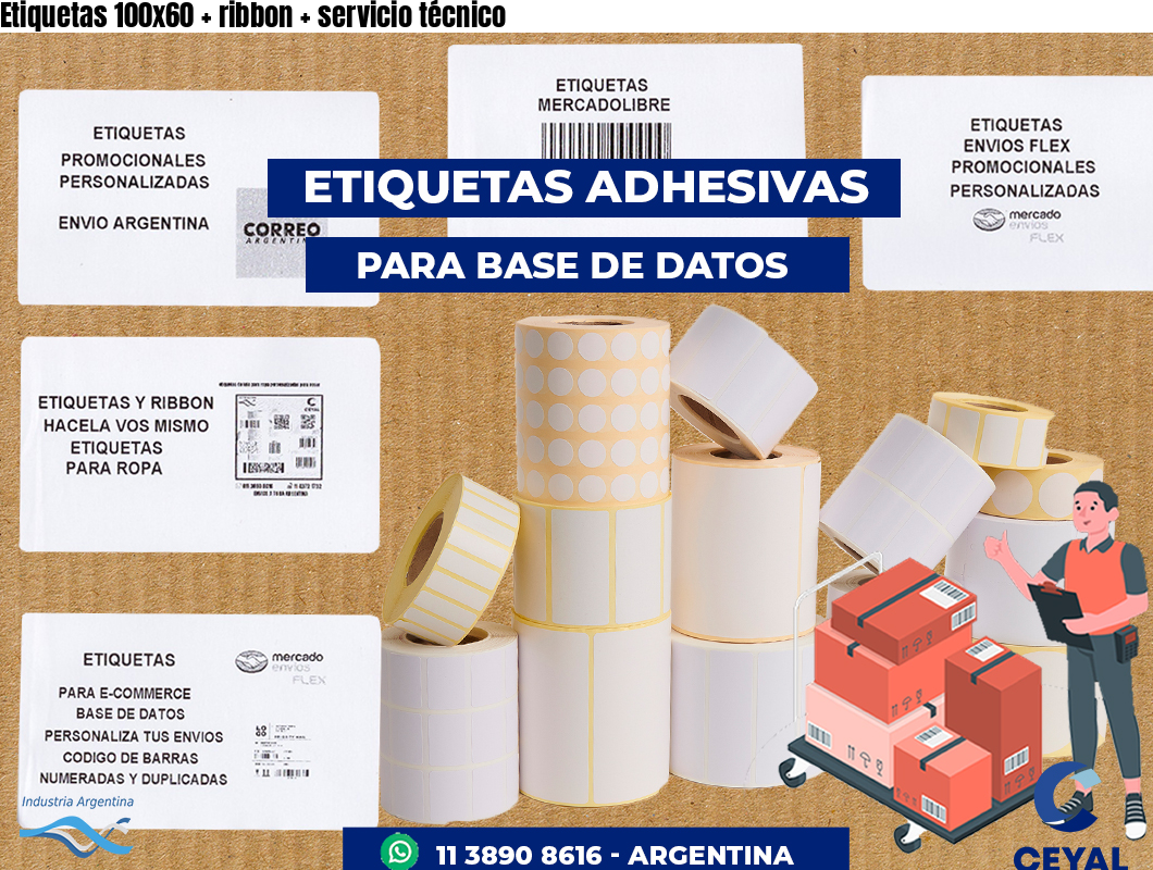Etiquetas 100x60   ribbon   servicio técnico