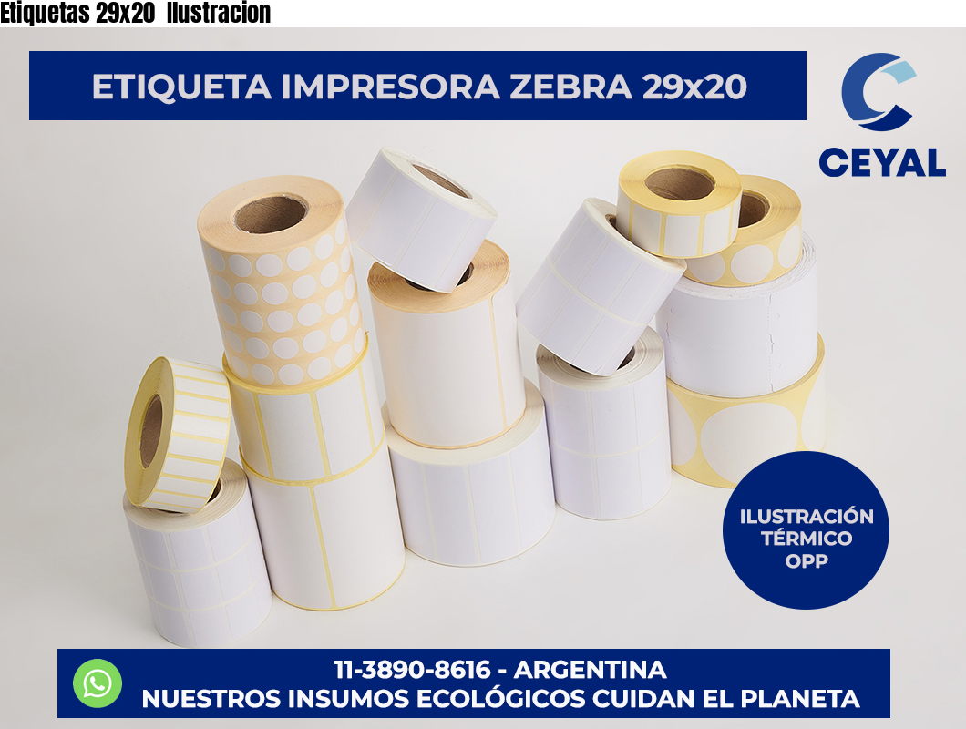 Etiquetas 29×20  Ilustracion