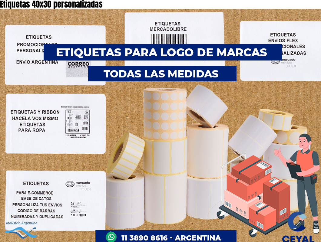 Etiquetas 40x30 personalizadas