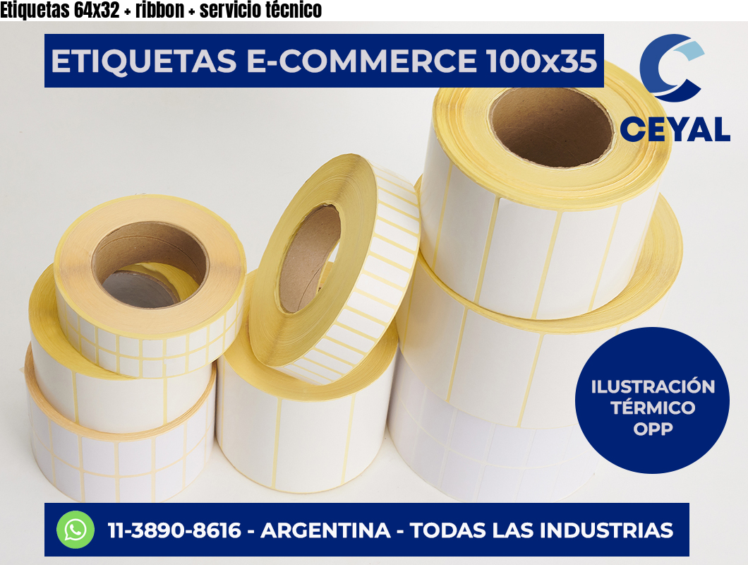 Etiquetas 64x32   ribbon   servicio técnico