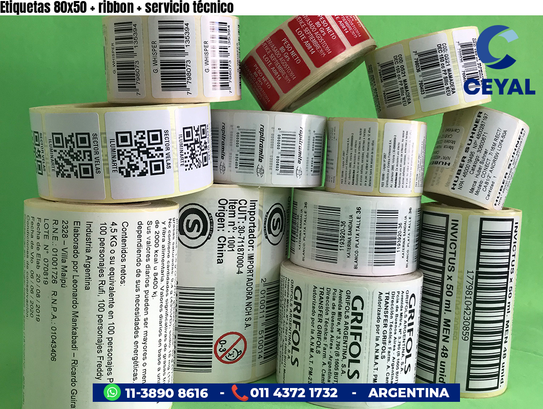 Etiquetas 80x50   ribbon   servicio técnico