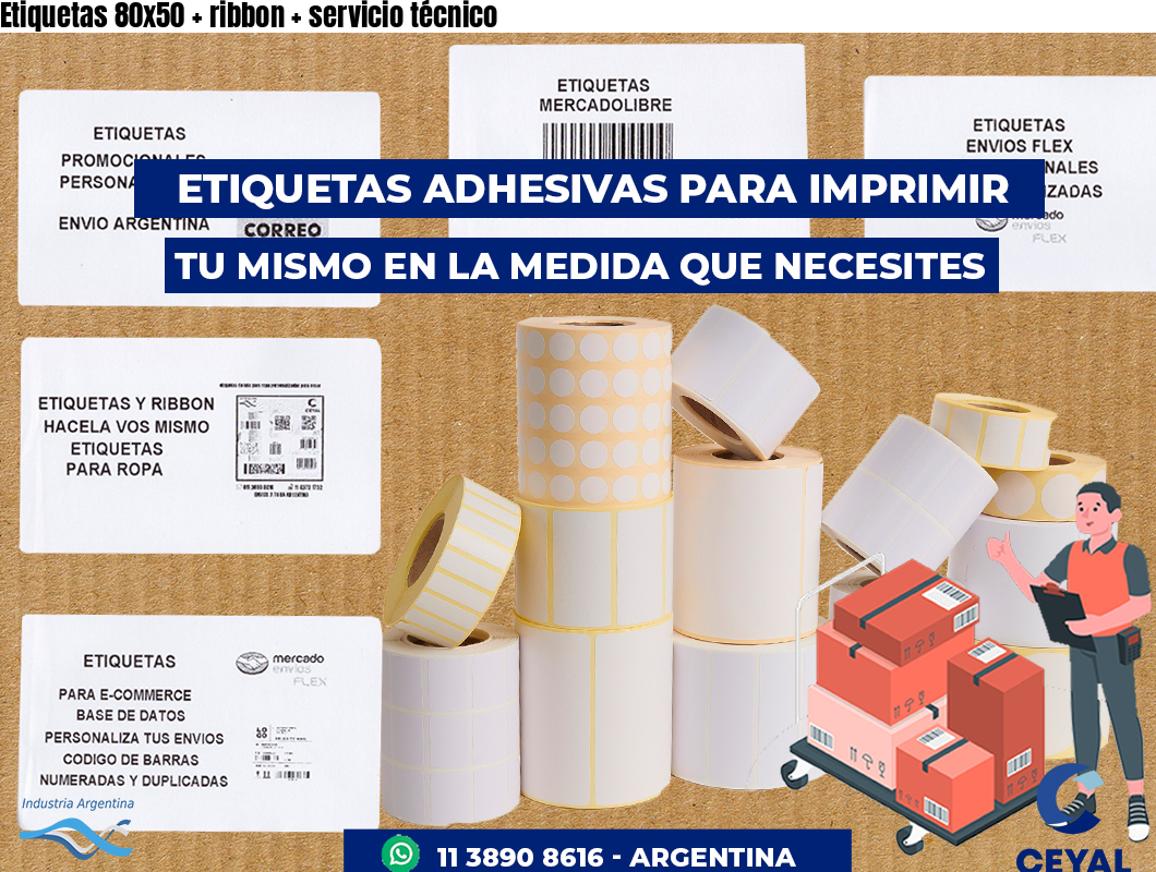 Etiquetas 80x50   ribbon   servicio técnico