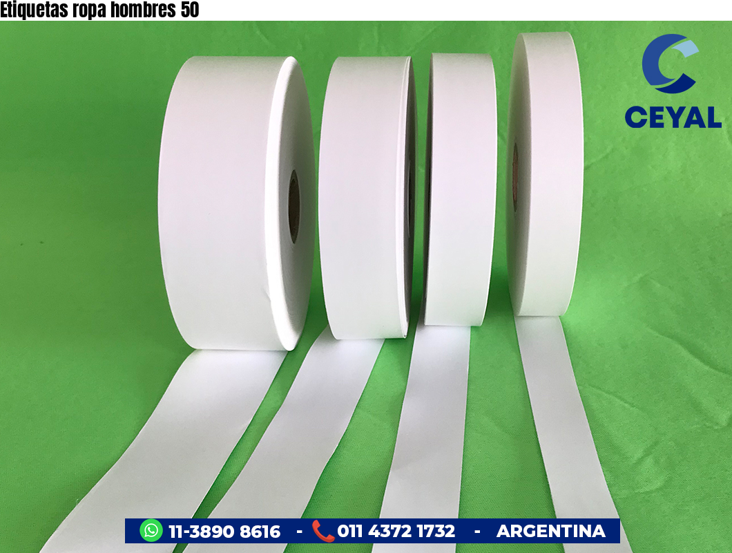 Etiquetas ropa hombres 50