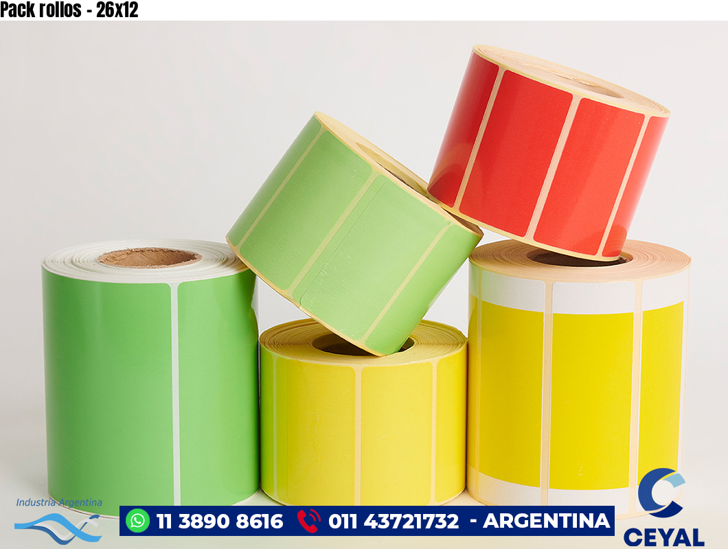 Pack rollos - 26x12