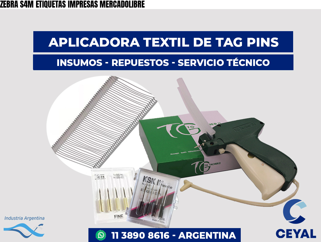 ZEBRA S4M ETIQUETAS IMPRESAS MERCADOLIBRE