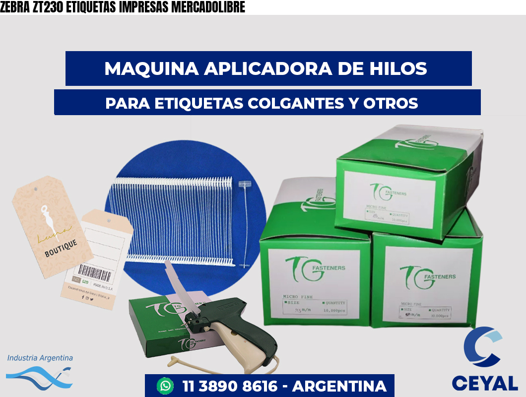 ZEBRA ZT230 ETIQUETAS IMPRESAS MERCADOLIBRE