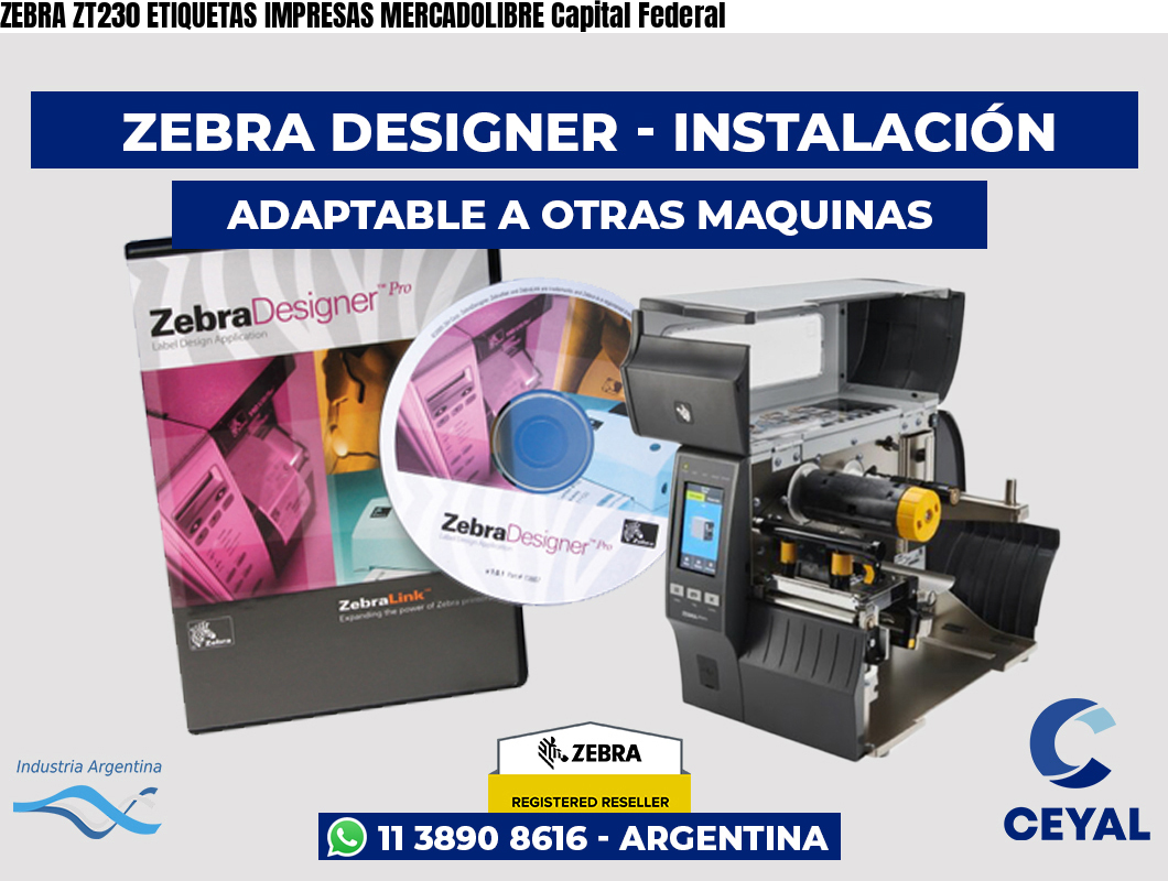 ZEBRA ZT230 ETIQUETAS IMPRESAS MERCADOLIBRE Capital Federal