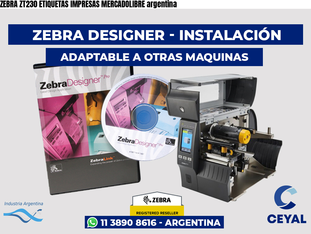 ZEBRA ZT230 ETIQUETAS IMPRESAS MERCADOLIBRE argentina