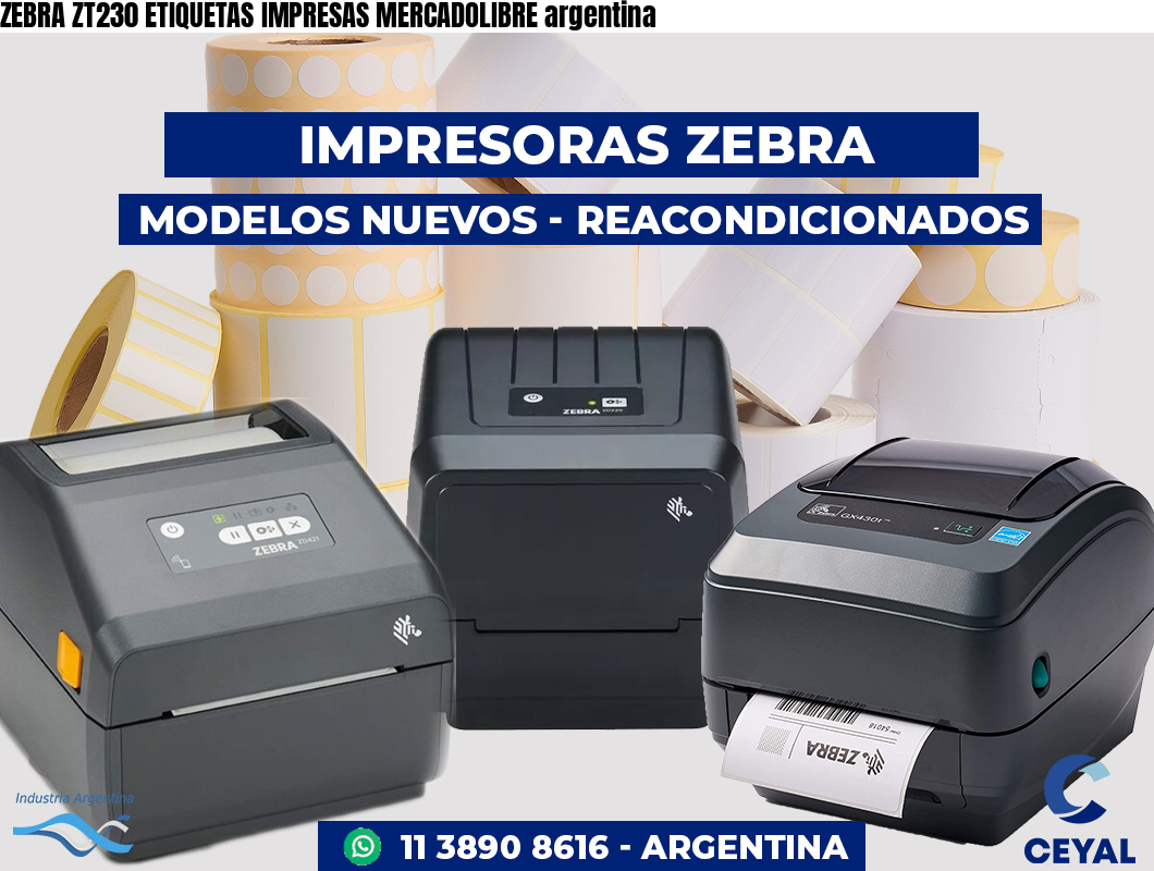 ZEBRA ZT230 ETIQUETAS IMPRESAS MERCADOLIBRE argentina