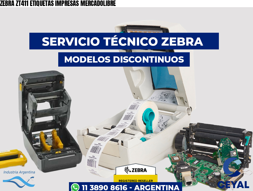 ZEBRA ZT411 ETIQUETAS IMPRESAS MERCADOLIBRE