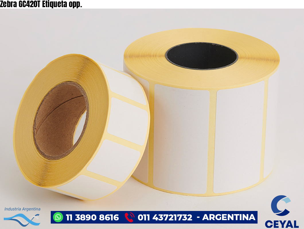 Zebra GC420T Etiqueta opp.