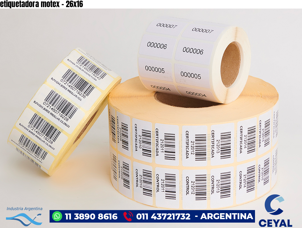 etiquetadora motex - 26x16