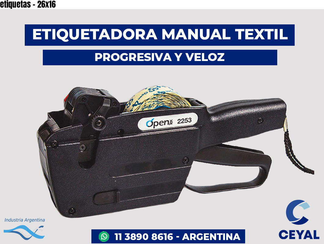 etiquetas - 26x16