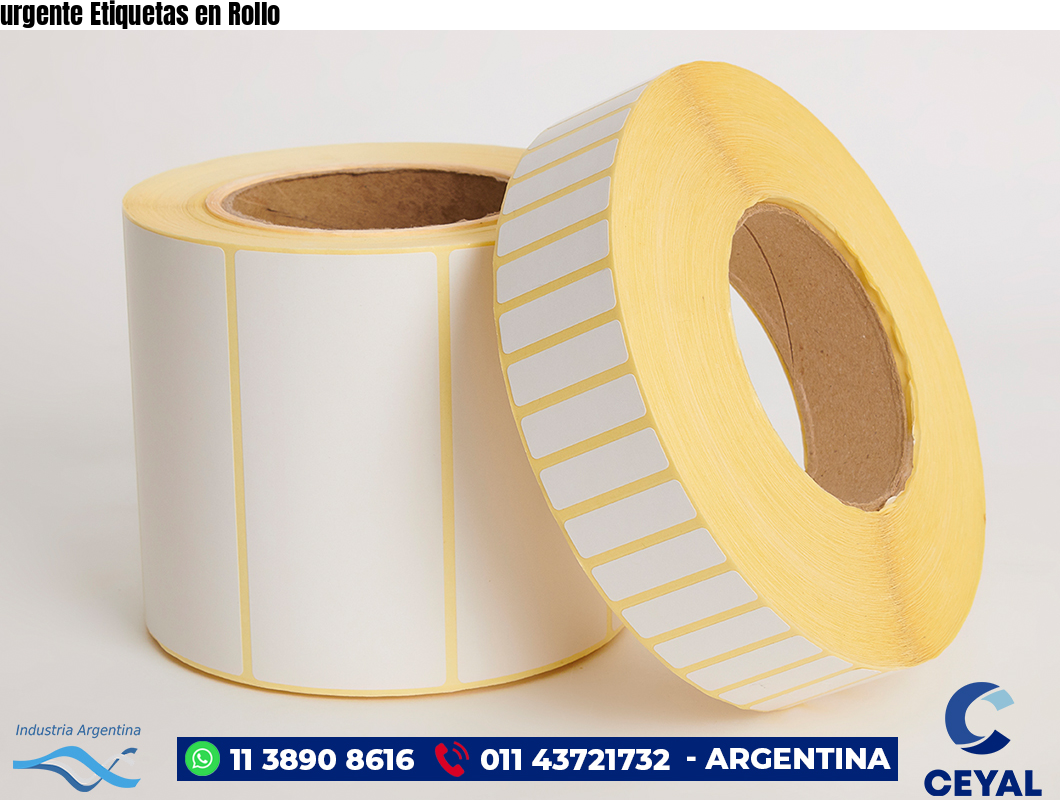urgente Etiquetas en Rollo