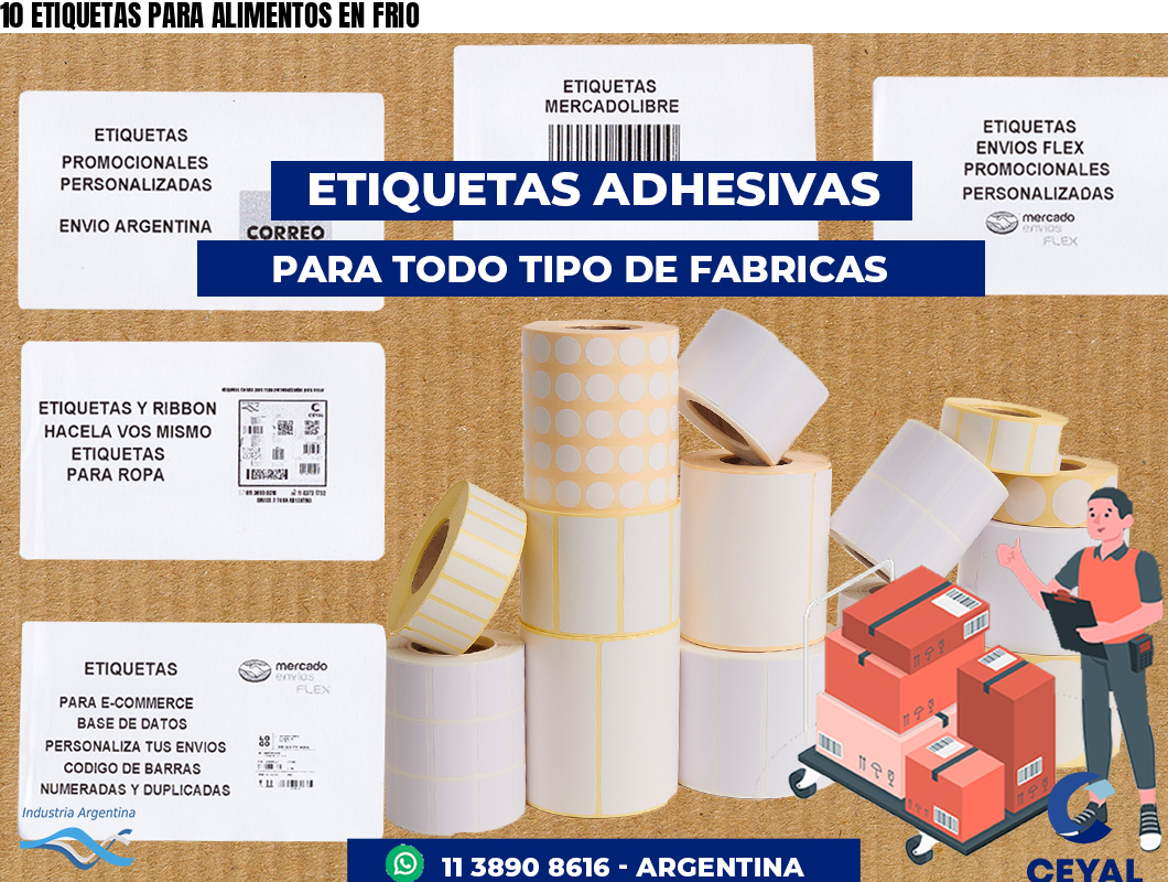 10 ETIQUETAS PARA ALIMENTOS EN FRIO