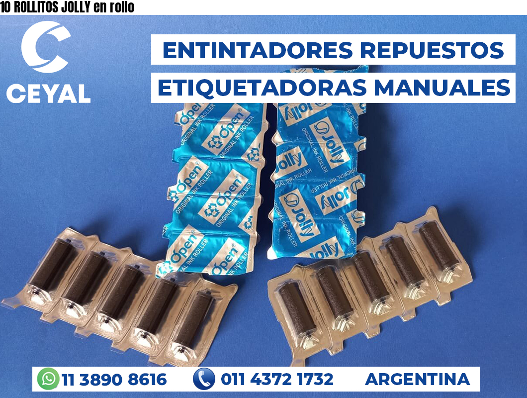10 ROLLITOS JOLLY en rollo