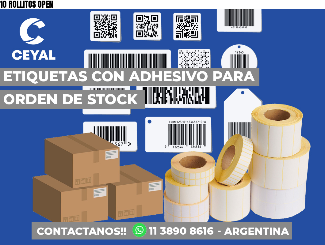 10 ROLLITOS OPEN