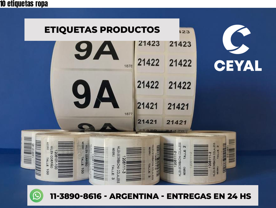 10 etiquetas ropa