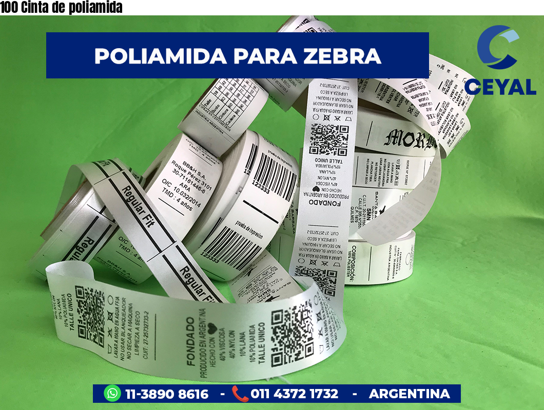 100 Cinta de poliamida