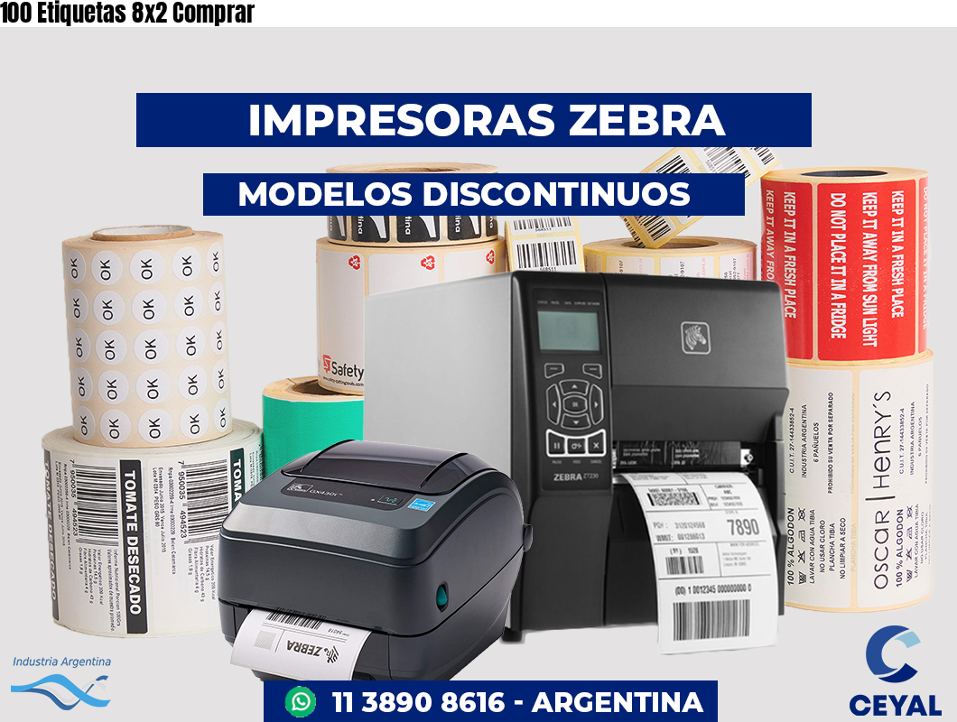 100 Etiquetas 8x2 Comprar