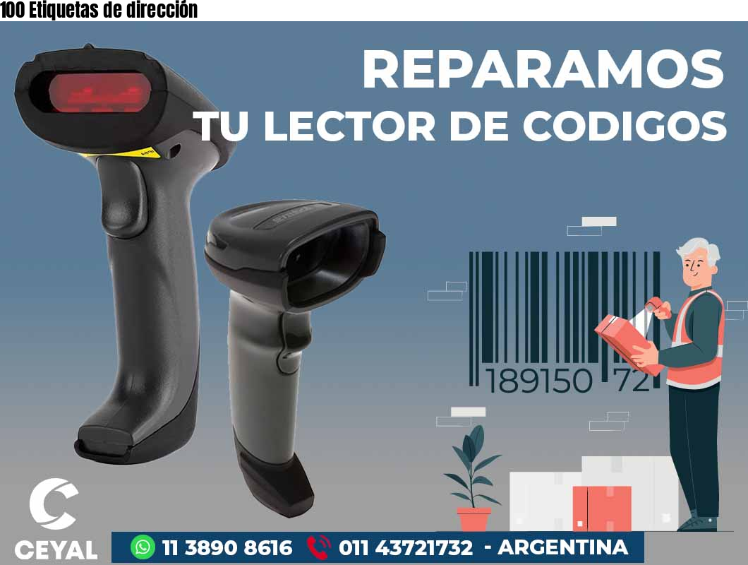 100 Etiquetas de dirección