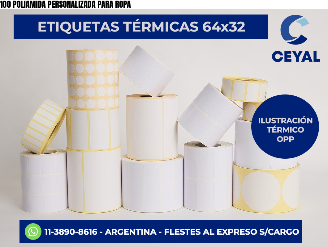 100 POLIAMIDA PERSONALIZADA PARA ROPA