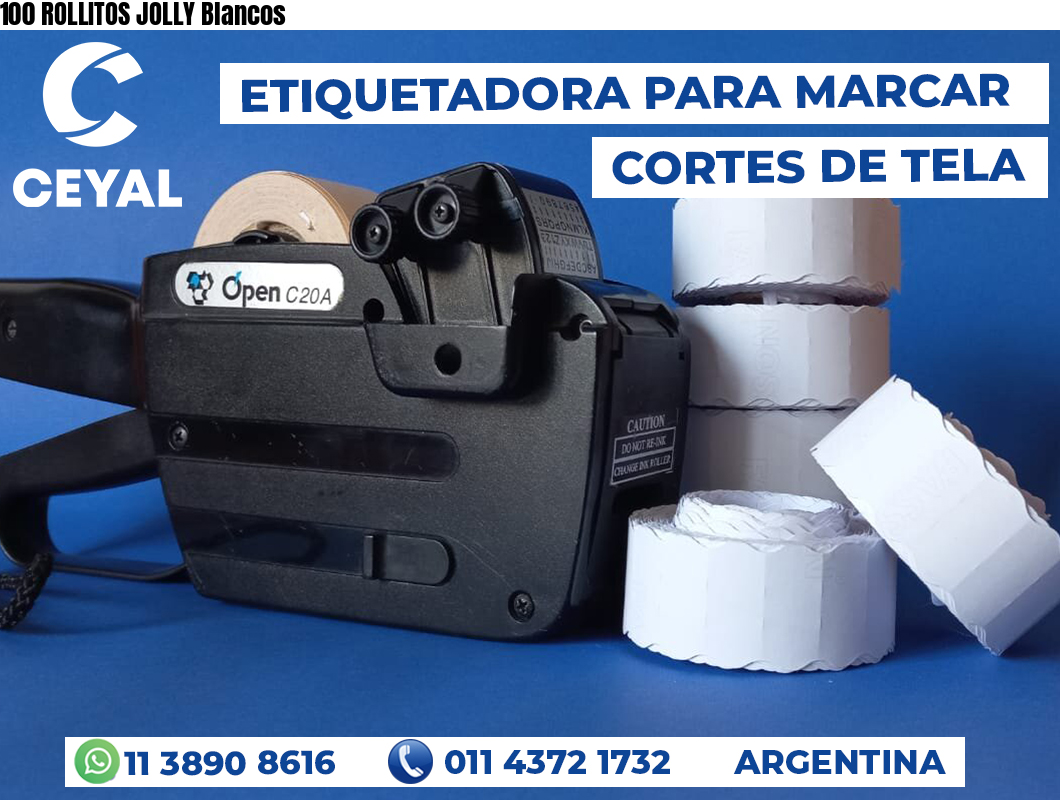 100 ROLLITOS JOLLY Blancos