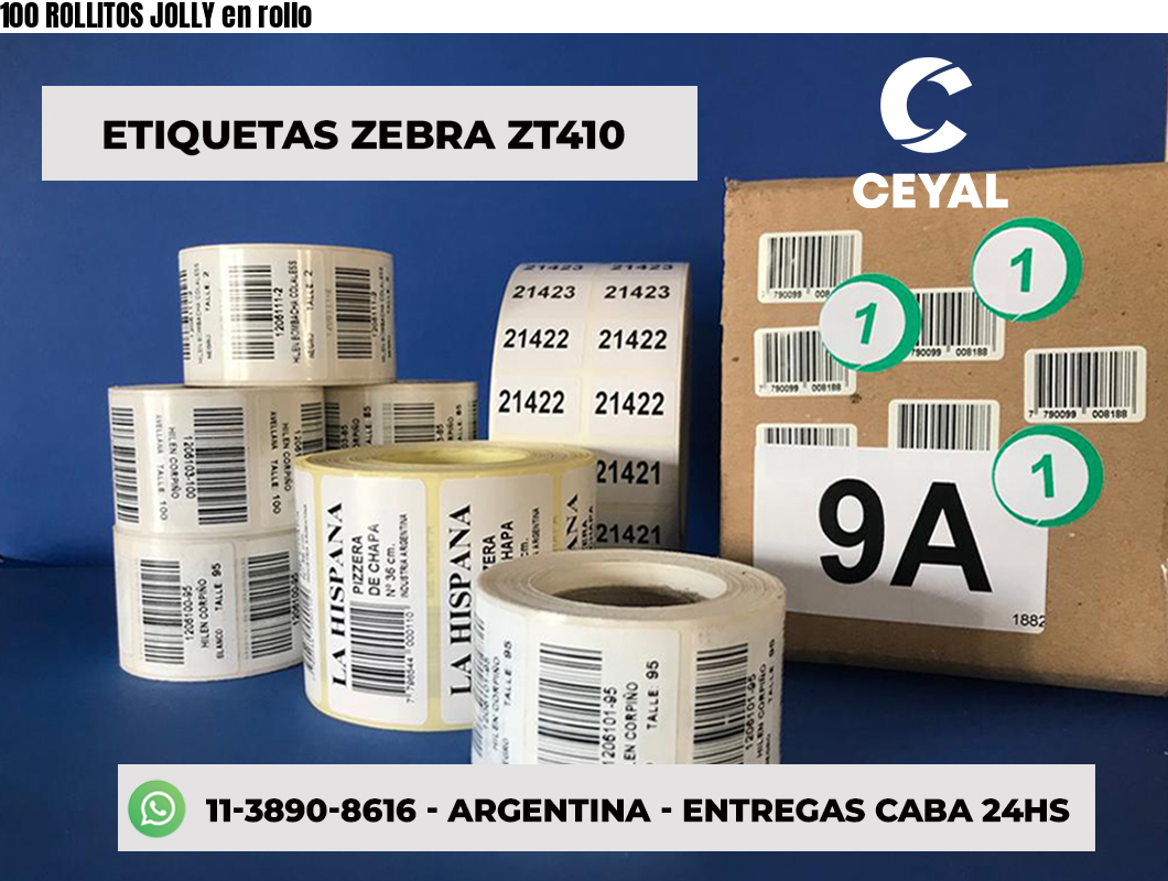 100 ROLLITOS JOLLY en rollo