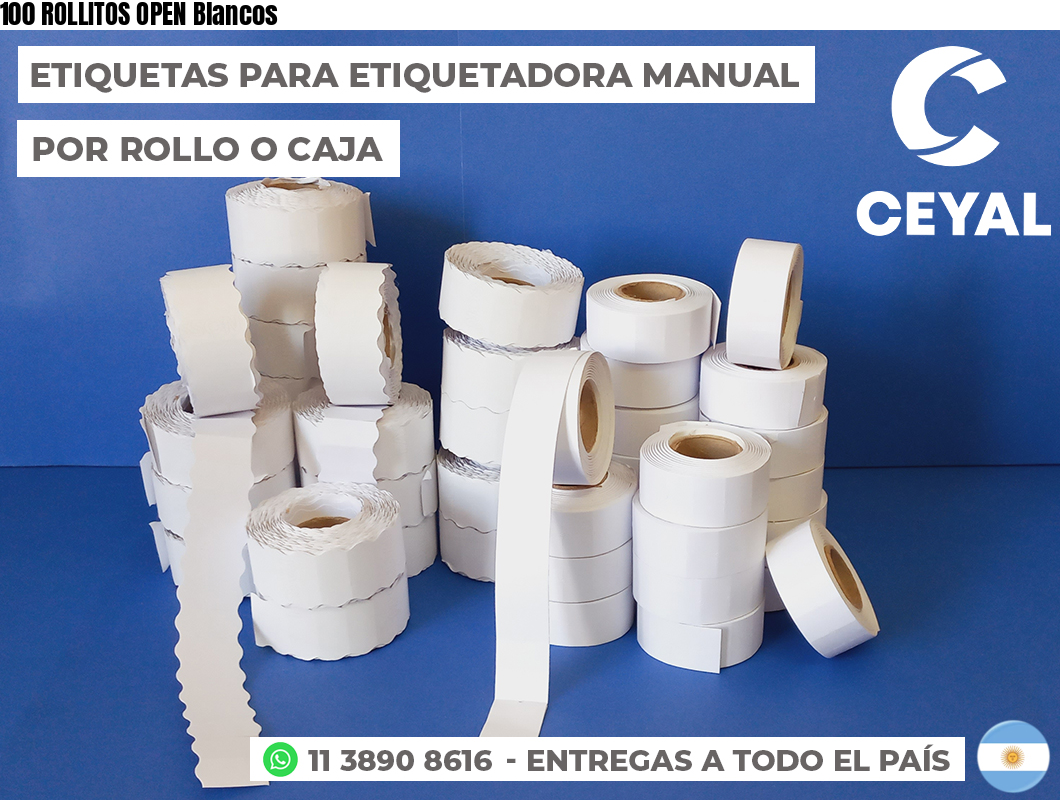 100 ROLLITOS OPEN Blancos
