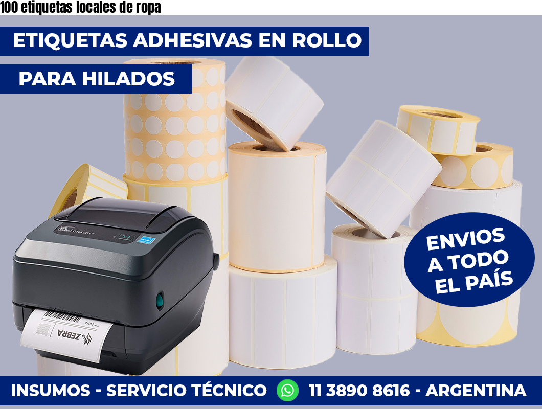 100 etiquetas locales de ropa