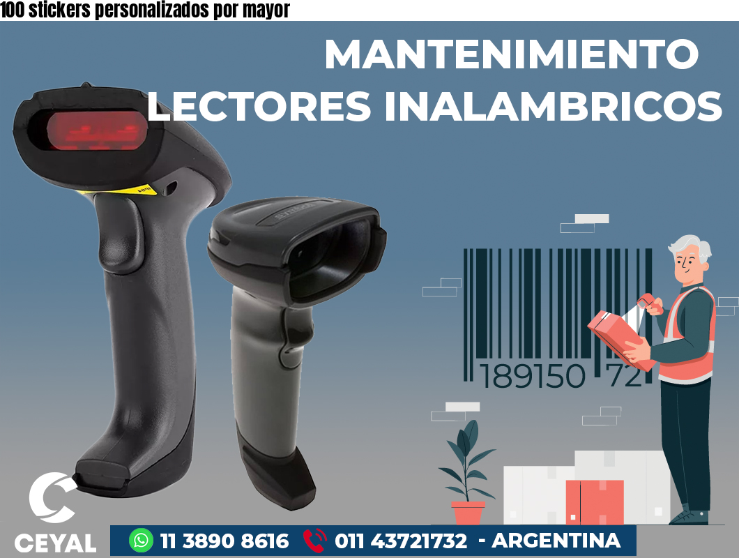 100 stickers personalizados por mayor