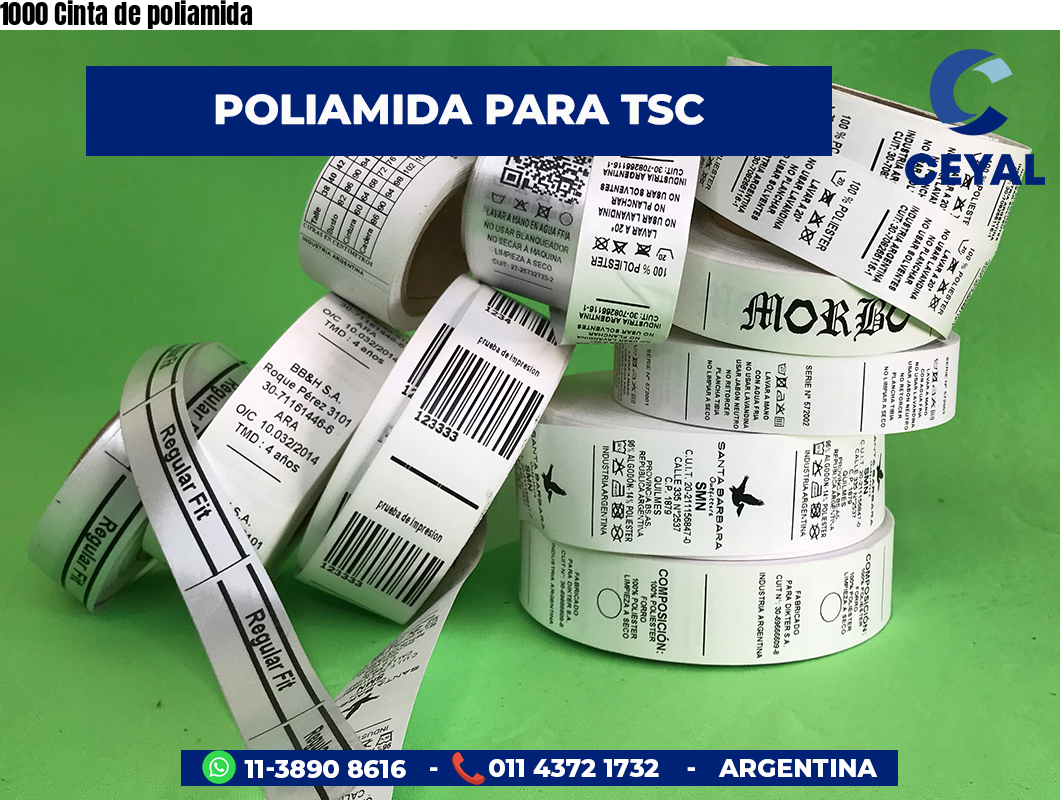 1000 Cinta de poliamida