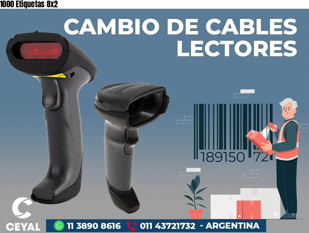 1000 Etiquetas 8x2
