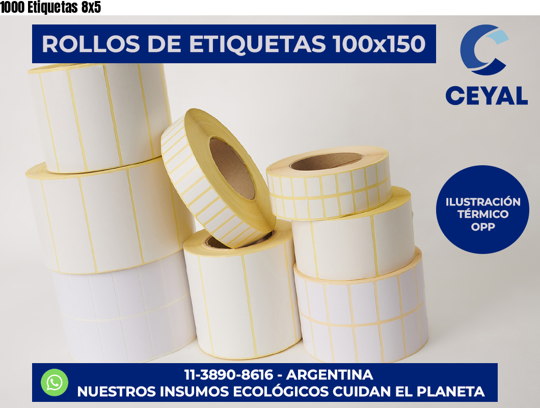 1000 Etiquetas 8×5