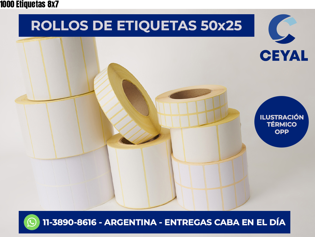 1000 Etiquetas 8×7