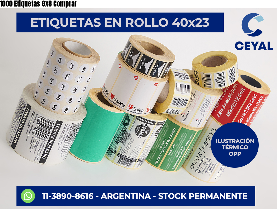 1000 Etiquetas 8×8 Comprar