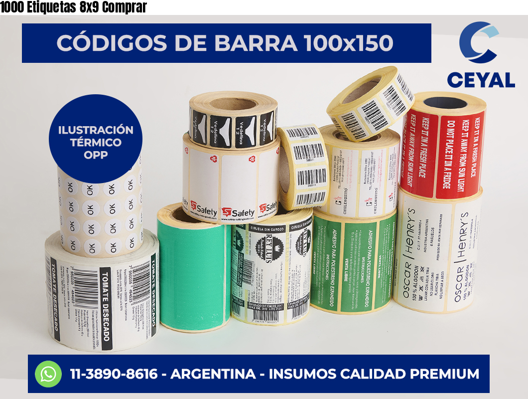 1000 Etiquetas 8×9 Comprar